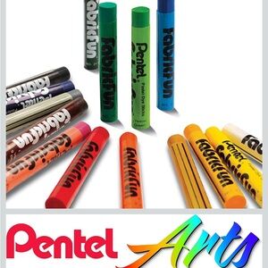 Pentel Arts Fabric Fun Pastel Dye Sticks 15pc Set NEW Gift